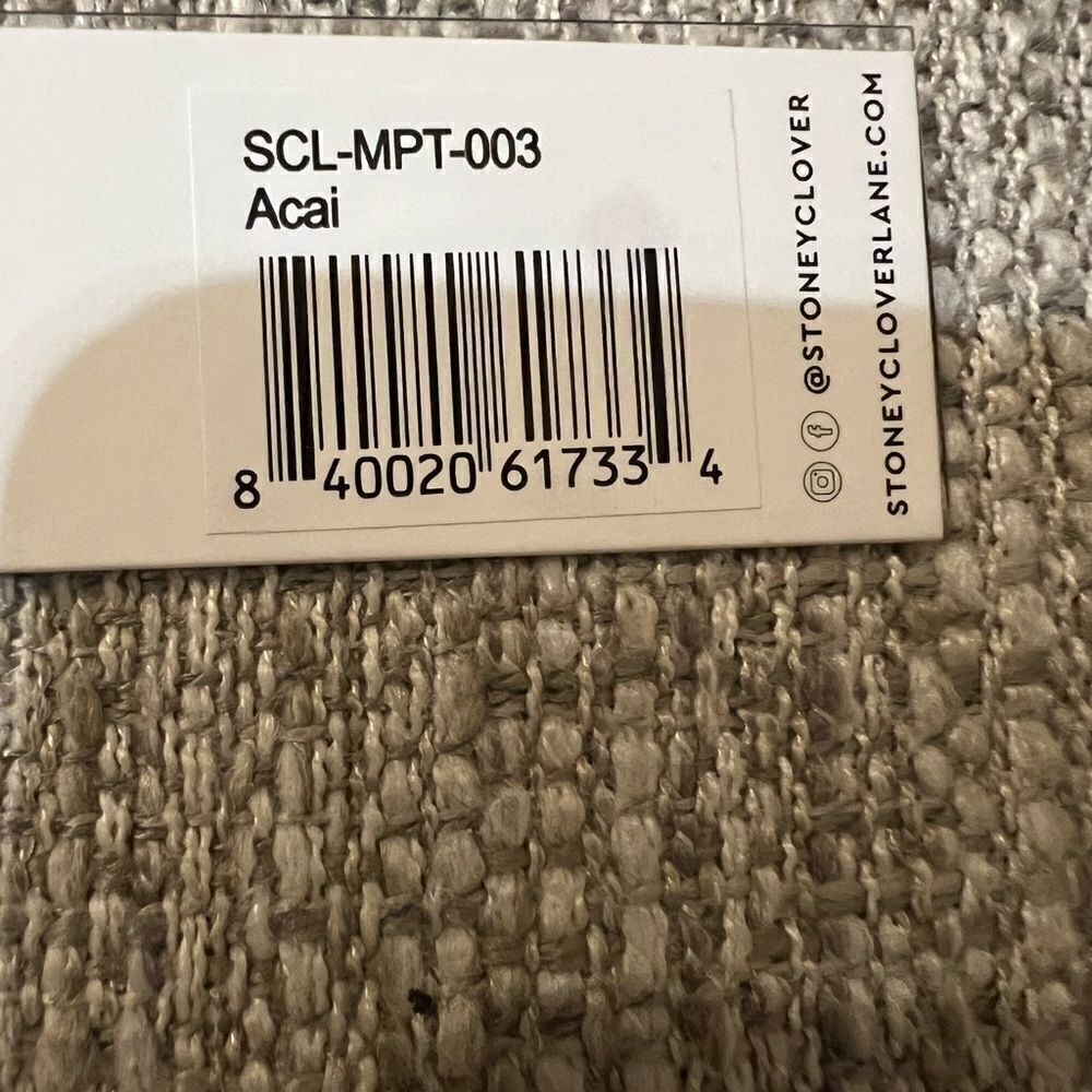 NWT Stoney Clover Açaí small pouch with orange heart patch - Picture 4 of 6